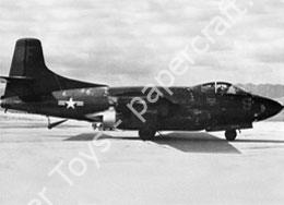 Mô hình giấy Douglas F3D Skyknight – F-3D-2 VMF(N)-513 Red 9 Pyong Taek, Korea, 1953 - đồ chơi giấy thủ công PaperCraft VN