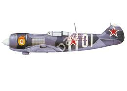 Mô hình giấy Lavochkin La-5 – La-5FN, white 01 5th GIAP, Autumn 1944, flown by V.I. Popkov - đồ chơi giấy thủ công PaperCraft VN