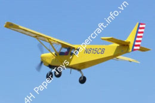 Mô hình giấy Zenith CH801 – Pseudo-Army-Air-Corps Privately owned Aircraft, United States - đồ chơi giấy thủ công PaperCraft VN