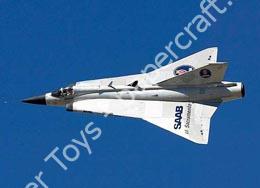 Mô hình giấy Saab Draken – J35F Saab of Sacramento Draken sponsored by a car dealer - đồ chơi giấy thủ công PaperCraft VN