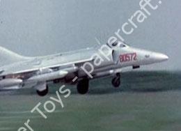 Mô hình giấy Nanchang Q/A-5 – Q-5B Torpedo Bomber People’s Liberation Army Air Force - đồ chơi giấy thủ công PaperCraft VN