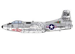 Mô hình giấy Douglas F3D Skyknight – EF-10B ECM-Aircraft VMCJ-1 Da Nang, Vietnam, 1966 - đồ chơi giấy thủ công PaperCraft VN