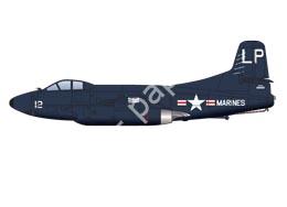 Mô hình giấy Douglas F3D Skyknight – F-3D2F2 VMFT(N)-20 MCAS Cherry Point, 1954 - đồ chơi giấy thủ công PaperCraft VN
