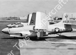 Mô hình giấy Douglas F3D Skyknight – F3D-2T2 VX-4 NAS Point Mugu, 1958 - đồ chơi giấy thủ công PaperCraft VN