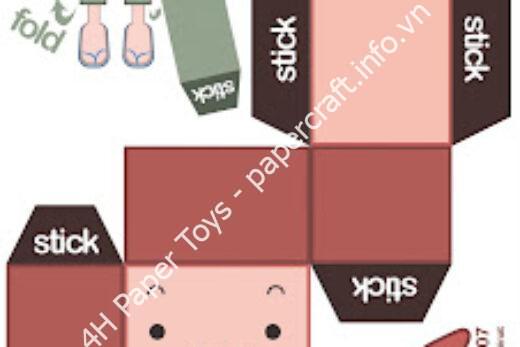 Mô hình giấy Djala - đồ chơi giấy thủ công PaperCraft VN