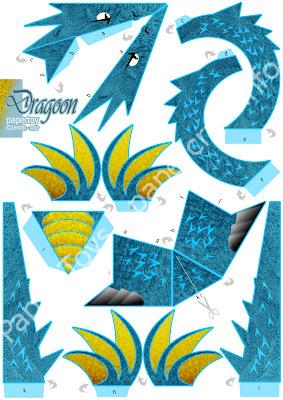 Mô hình giấy Dragoon - đồ chơi giấy thủ công PaperCraft VN