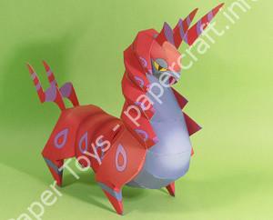Mô hình giấy Pendora (Pokémon (nhân vật phụ trong anime)) - đồ chơi giấy thủ công PaperCraft VN