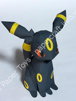 Mô hình giấy Umbreon (Pokémon) - đồ chơi giấy thủ công PaperCraft VN