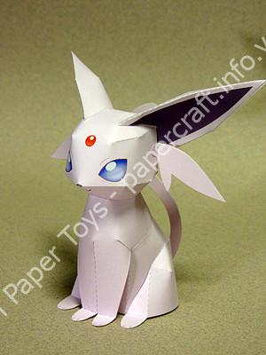 Mô hình giấy Espeon (Pokémon) - đồ chơi giấy thủ công PaperCraft VN