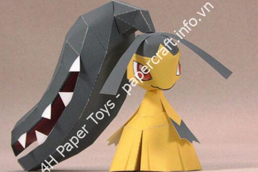 Mô hình giấy Mawile (Pokémon) - đồ chơi giấy thủ công PaperCraft VN