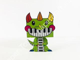 Pianosaurus Poppy Playtime Papercraft