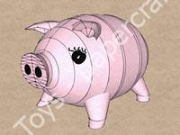 Mô hình giấy Pig – Lucky Pig - đồ chơi giấy thủ công PaperCraft VN