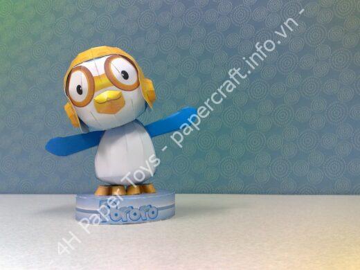 Mô hình giấy Pororo “The Little Penguin” Papercraft - đồ chơi giấy thủ công PaperCraft VN