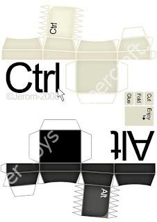 Mô hình giấy CTRL+ALT - đồ chơi giấy thủ công PaperCraft VN