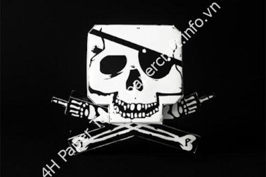 Mô hình giấy Pyrate Punk Papertoy - đồ chơi giấy thủ công PaperCraft VN