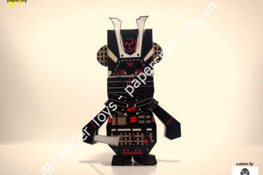 Mô hình giấy Samurai Saceryuza Dumpy Custom - đồ chơi giấy thủ công PaperCraft VN