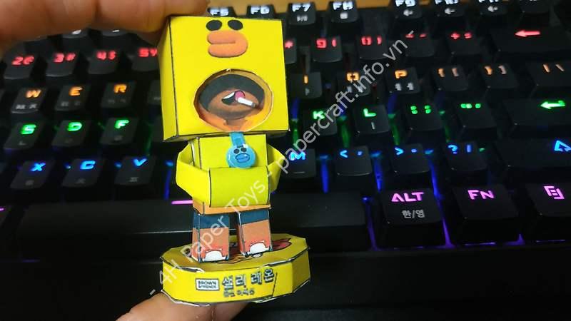 브롤스타즈 전설 캐릭터 레온 종이모형 샐리 레온 도안 / Brawl Stars Sally Leon