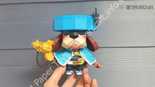Mô hình giấy Brawl Stars Season 5 러프스사령관 낭인러프스 종이모형 도안 - đồ chơi giấy thủ công PaperCraft VN