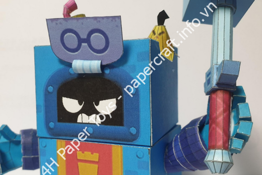 Mô hình giấy 브롤스타즈 애쉬 종이모형 도안 공유 - đồ chơi giấy thủ công PaperCraft VN