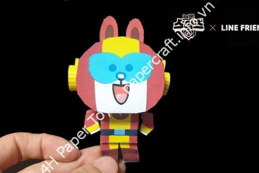 Mô hình giấy 브롤스타즈 도안 새로운 멤버, 코니 맥스 종이모형 Cony Max - đồ chơi giấy thủ công PaperCraft VN