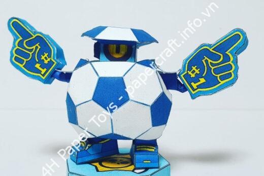 Mô hình giấy 브롤스타즈 도안 마스코트 대릴 만들기 Mascot Darryl template - đồ chơi giấy thủ công PaperCraft VN
