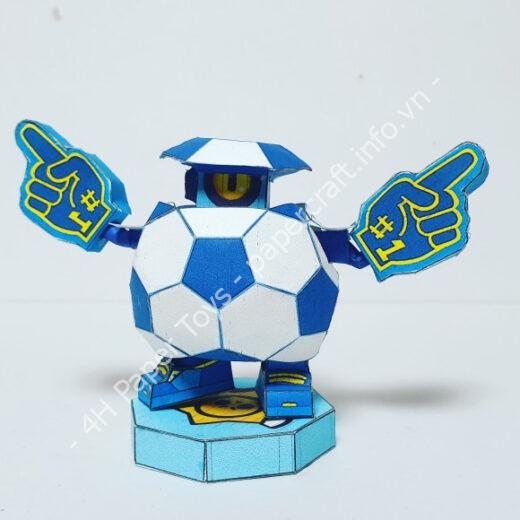 Mô hình giấy 브롤스타즈 도안 마스코트 대릴 만들기 Mascot Darryl template - đồ chơi giấy thủ công PaperCraft VN
