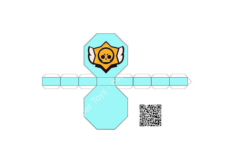 브롤스타즈 도안 종이모형 거치대 / Brawl Stars Papertoy Stand