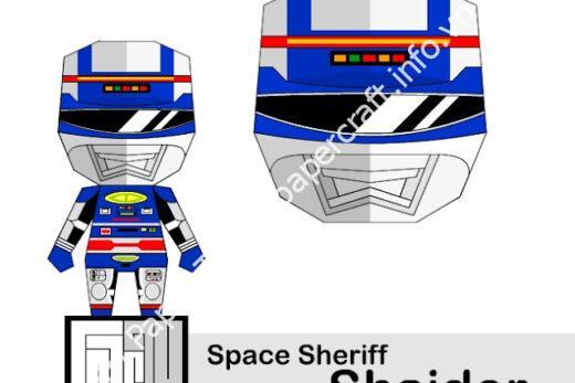 Mô hình giấy Space Sherif SHAIDER - đồ chơi giấy thủ công PaperCraft VN
