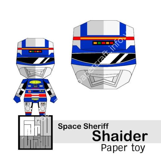 Mô hình giấy Space Sherif SHAIDER - đồ chơi giấy thủ công PaperCraft VN