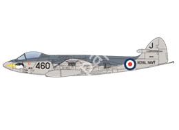 Mô hình giấy Sea Hawk – Sea Hawk FB.3, Bird-head Royal Navy, Fleet Air Arm, 887th Squadron, HMS Eagle, 1956 - đồ chơi giấy thủ công PaperCraft VN