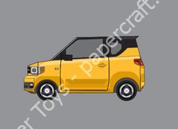 Mô hình giấy Simple Cars – Mini EV Banana - đồ chơi giấy thủ công PaperCraft VN
