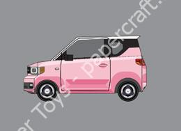 Mô hình giấy Simple Cars – Mini EV Strawberry - đồ chơi giấy thủ công PaperCraft VN