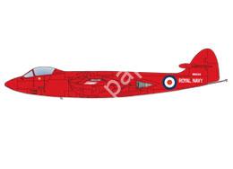 Mô hình giấy Sea Hawk – Sea Hawk FB.3, “Red Devils” Sea Hawk FB.3, Royal Navy, Fleet Air Arm, “Red Devils” aerobatic team, 1957 - đồ chơi giấy thủ công PaperCraft VN