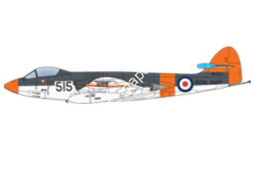 Mô hình giấy Sea Hawk – Sea Hawk FGA.4, Red stripes Royal Navy, Fleet Air Arm, 700th Squadron, RNAS Ford, 1954 - đồ chơi giấy thủ công PaperCraft VN