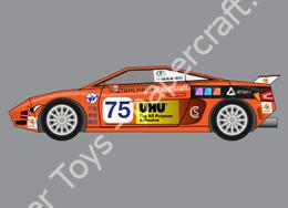 Mô hình giấy Simple Cars – Sports car red - đồ chơi giấy thủ công PaperCraft VN