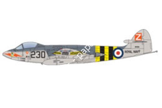 Mô hình giấy Sea Hawk – Sea Hawk FGA.4, Suez Thunderbolt Royal Navy, Fleet Air Arm, 810th Squadron, HMS Albion, Suez, 1956 - đồ chơi giấy thủ công PaperCraft VN
