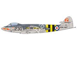 Mô hình giấy Sea Hawk – Sea Hawk FGA.4, Suez Thunderbolt Royal Navy, Fleet Air Arm, 810th Squadron, HMS Albion, Suez, 1956 - đồ chơi giấy thủ công PaperCraft VN