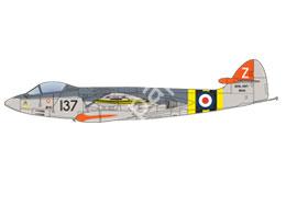 Mô hình giấy Sea Hawk – Sea Hawk FB.3, Suez Winged Arrow Royal Navy, Fleet Air Arm, 802nd Squadron, HMS Albion, Suez, November 1956 - đồ chơi giấy thủ công PaperCraft VN