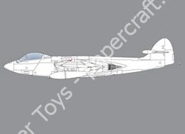 Mô hình giấy Sea Hawk – Sea Hawk white for you to create your own version - đồ chơi giấy thủ công PaperCraft VN