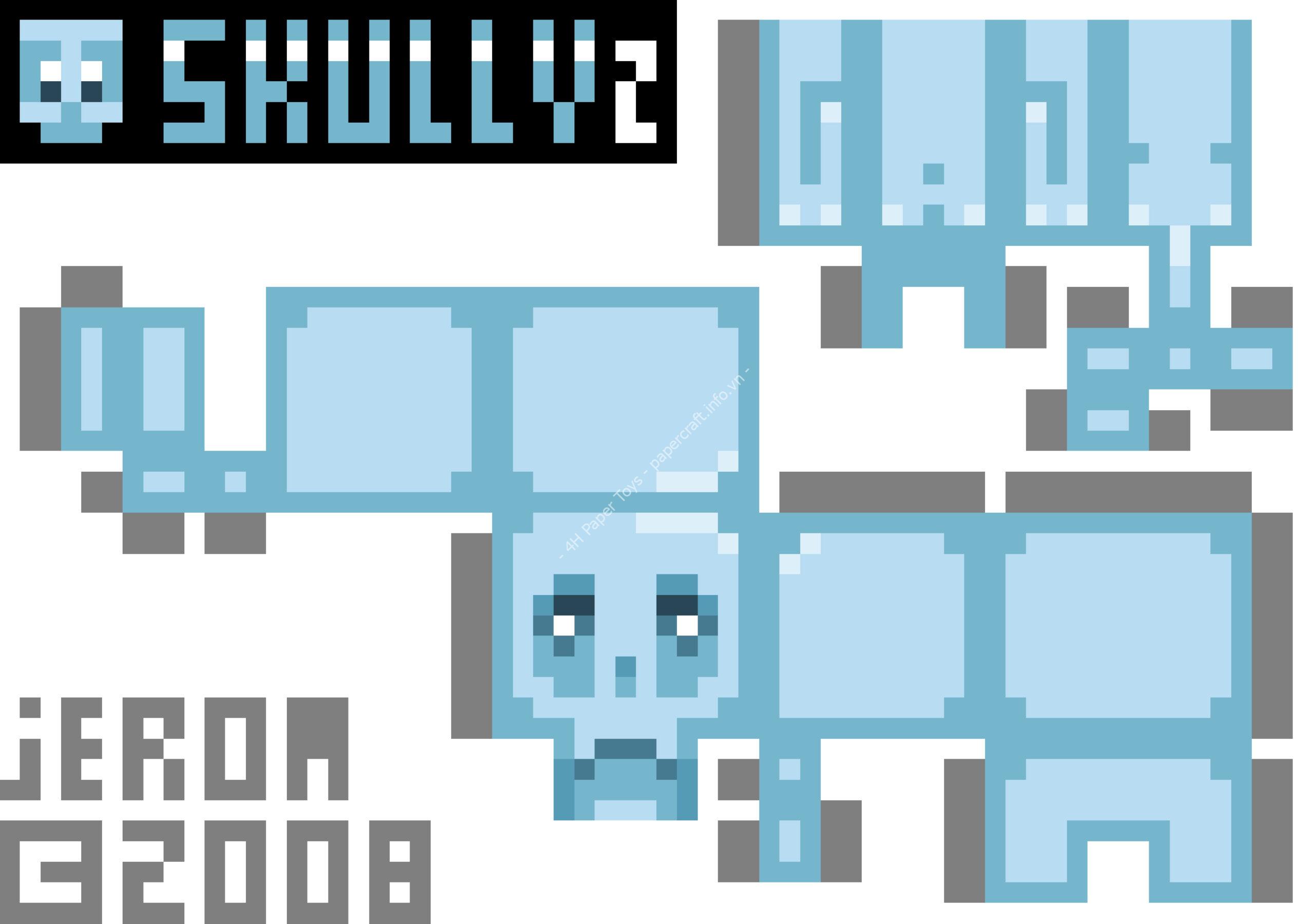 Mô hình giấy Skullz n°1 - Skully2