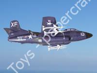 Mô hình giấy Douglas F3D Skyknight – AAM-N-2 Sparrow Missiles Optional Weapons - đồ chơi giấy thủ công PaperCraft VN