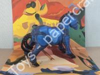 Mô hình giấy Small Horse – Paint it yourself Version - đồ chơi giấy thủ công PaperCraft VN