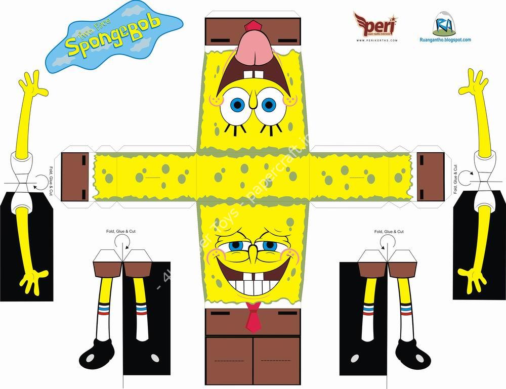 SpongeBob Papertoy