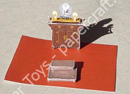 Mô hình giấy Tibetan Stupa – Furniture for the version with door and windows - đồ chơi giấy thủ công PaperCraft VN