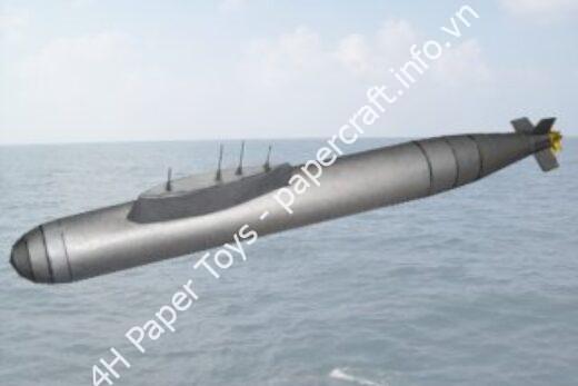 Mô hình giấy Generic Submarine - đồ chơi giấy thủ công PaperCraft VN