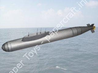 Mô hình giấy Generic Submarine - đồ chơi giấy thủ công PaperCraft VN