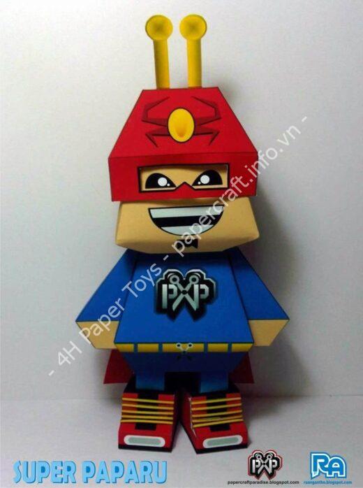 Mô hình giấy SUPER PAPARU - đồ chơi giấy thủ công PaperCraft VN