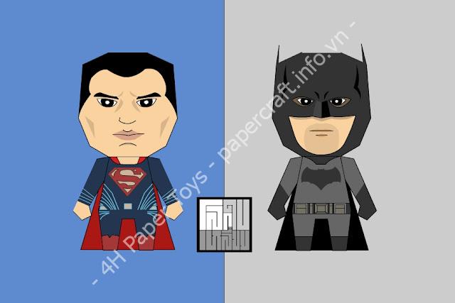 Mô hình giấy BATMAN v SUPERMAN