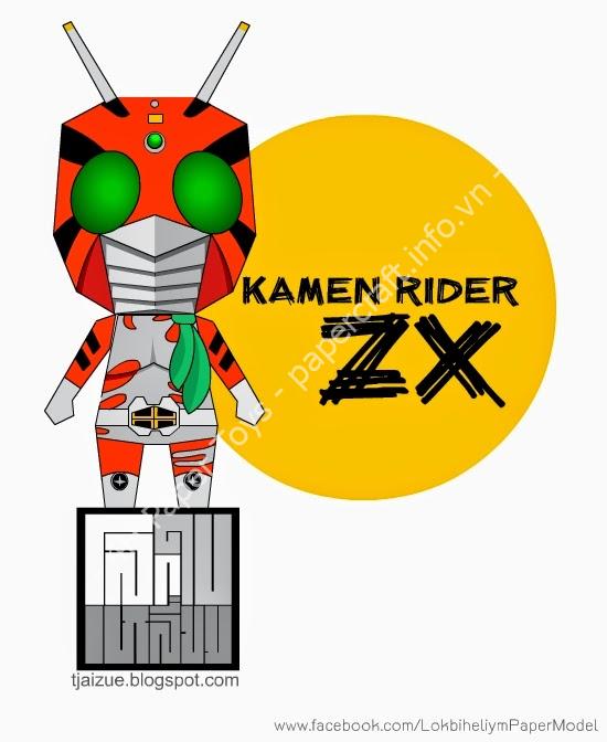 Mô hình giấy Kamen rider ZX (v10)