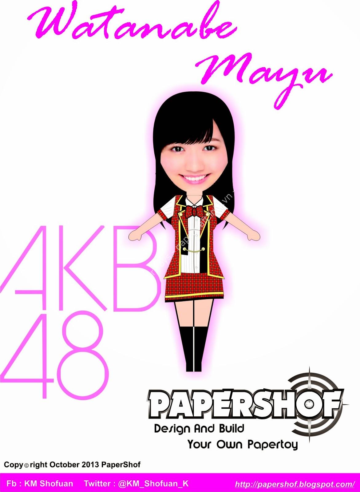 Mô hình giấy Watanabe Mayu (AKB48)